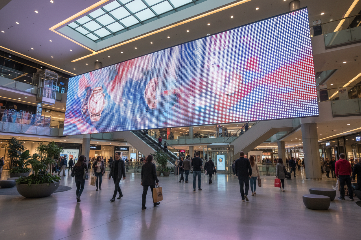 LED Billboard in Shopping Mall